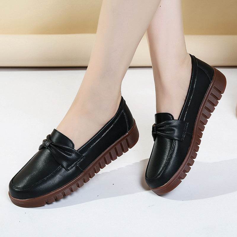 Women's Soft Bottom Soft Surface Comfort And Casual Flat Shoes - Mubimart