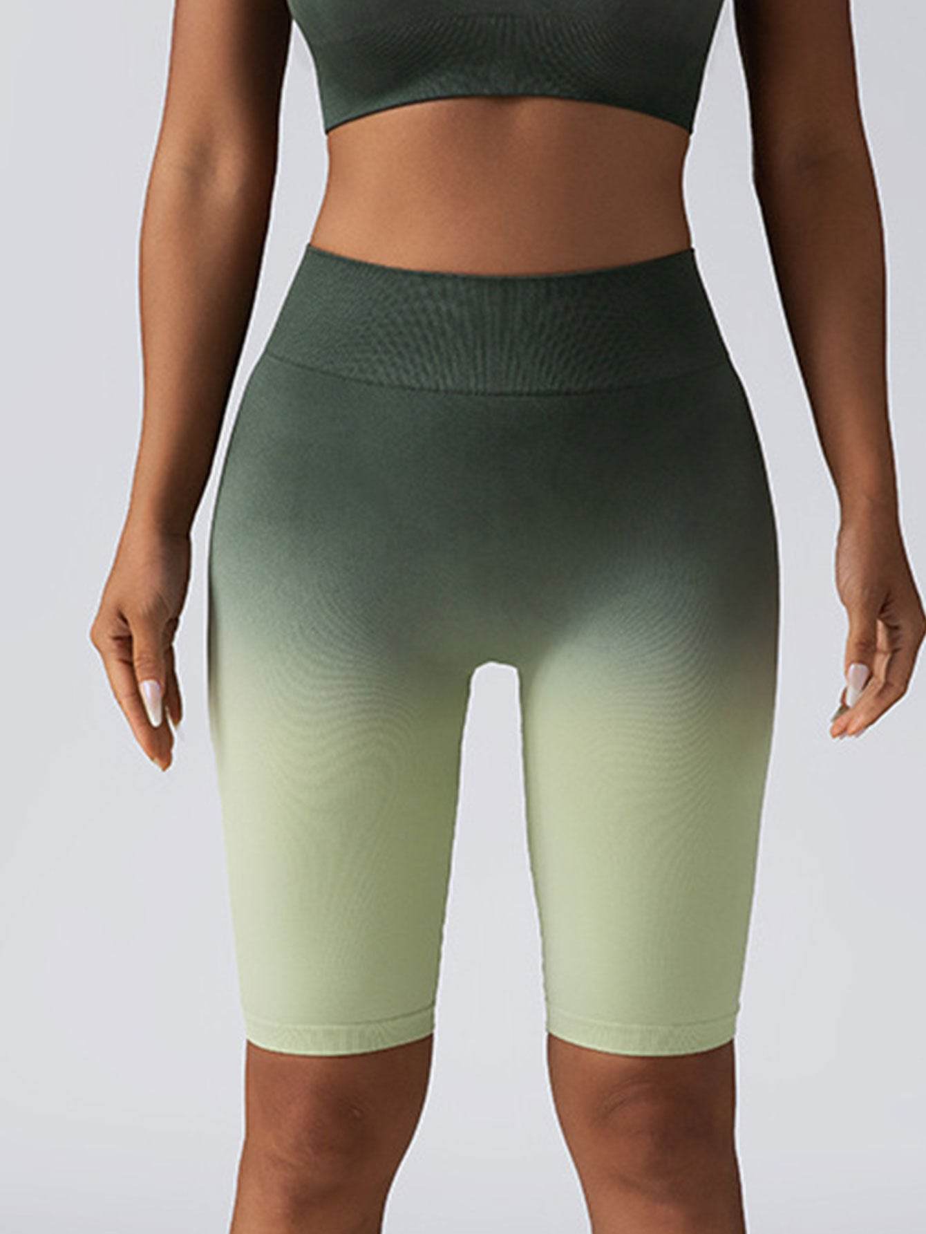 3 Pack Women Workout Shorts Scrunch Shorts Seamless High Waisted Contour Gym Yoga Biker Shorts - Mubimart