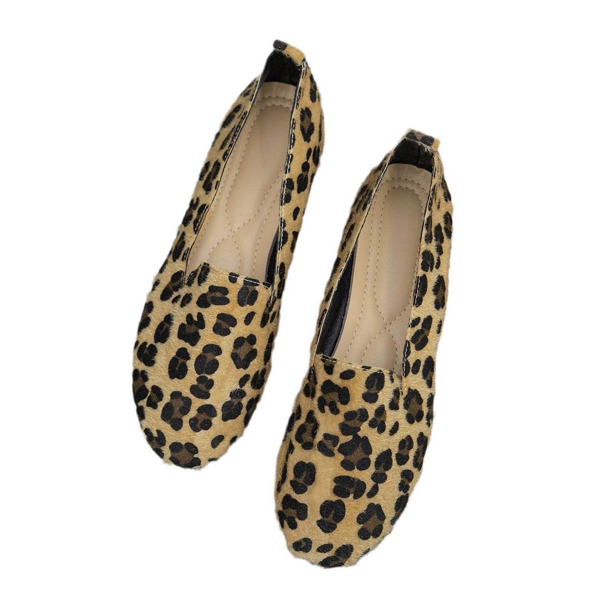 European And American Round Head Low Heel Flats Women - Mubimart