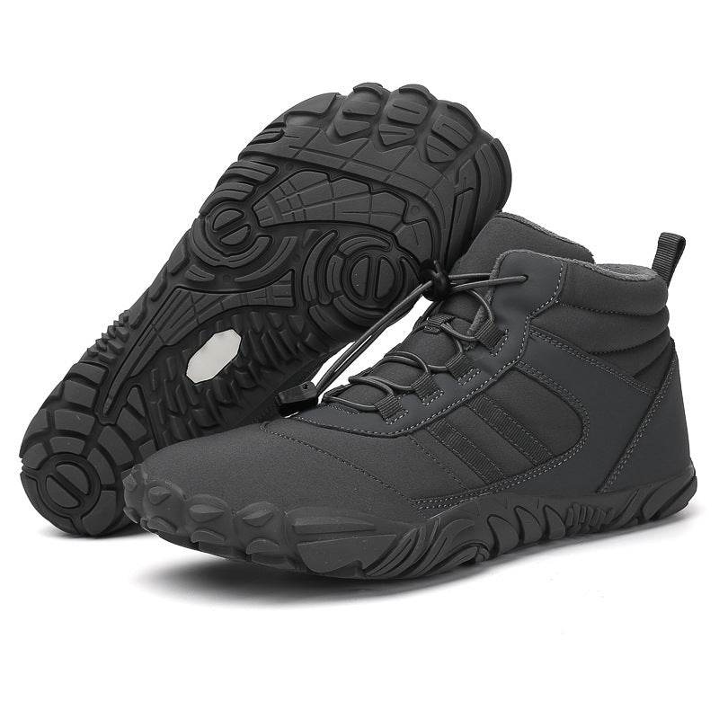 High-top Snow Boots Hiking Camping Hiking Shoes Skiing Non-slip Plus Velvet Warm - Mubimart