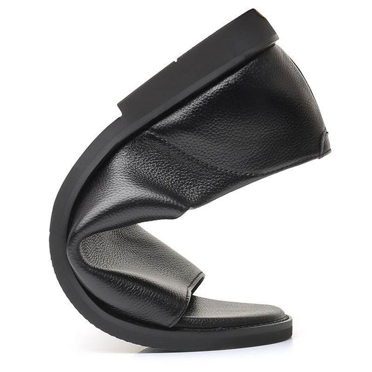 Men's Outdoor Wear Leather Sandals - Mubimart