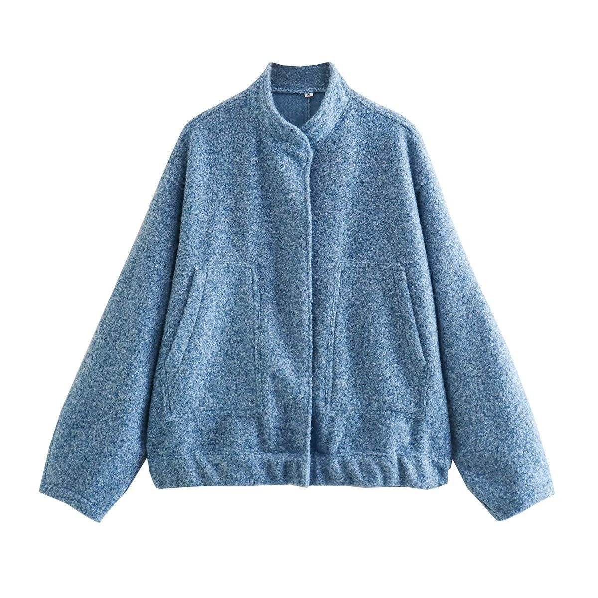 Fashion Casual Bomber Jacket Coa - Mubimart