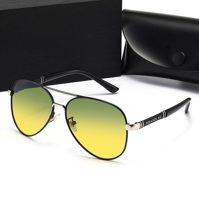 Polarized Sunglasses Men Color Changing Sunglasses - Mubimart