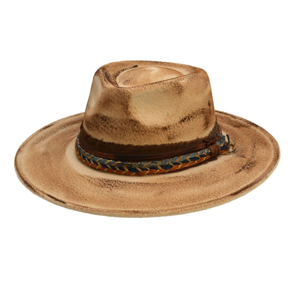 Mode Retro Original Design Fedora Hut Europäischen Und Amerikanischen Pelz Filz Hut