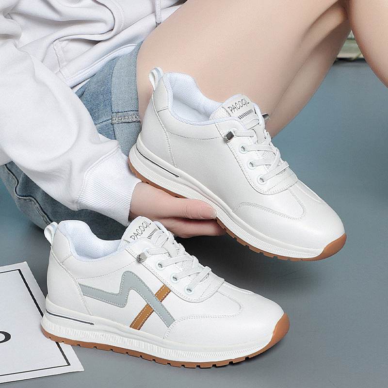 Leisure Sneaker Lightweight Soft Sole Leather Non-slip - Mubimart