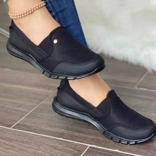 Casual Shoes Flat Heel Slip-on Loafers Women New Fashion Shoes - Mubimart