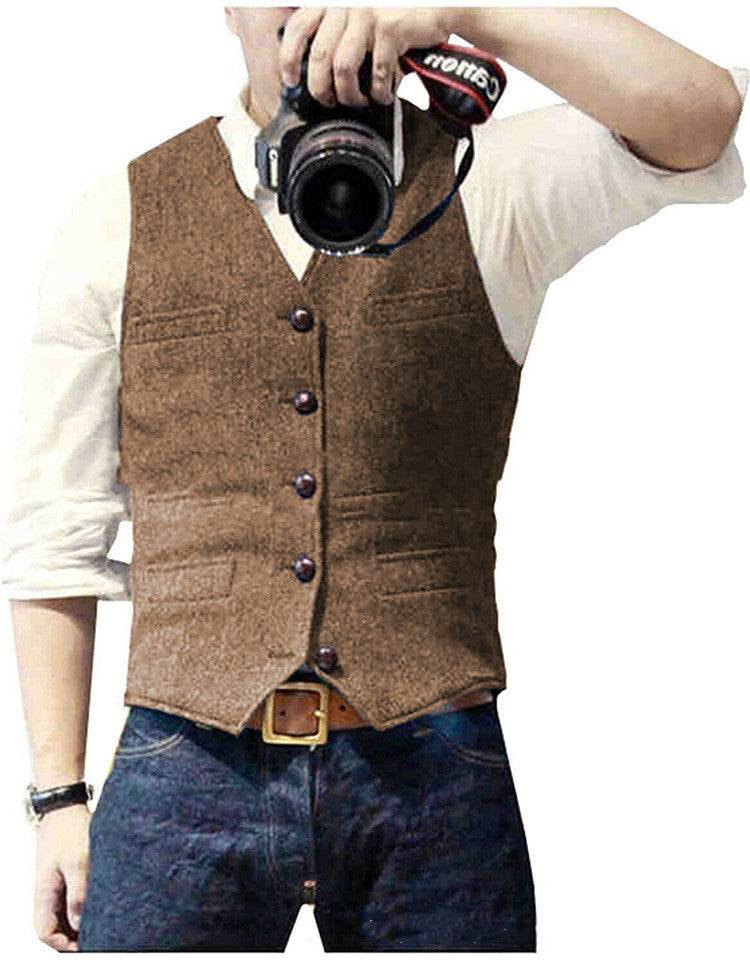 Suit Vest Best Man Wedding - Mubimart