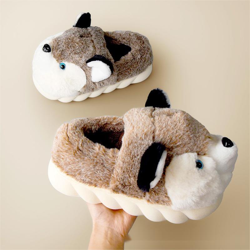 Bag With Men's Cotton Slipper Plush - Mubimart -  