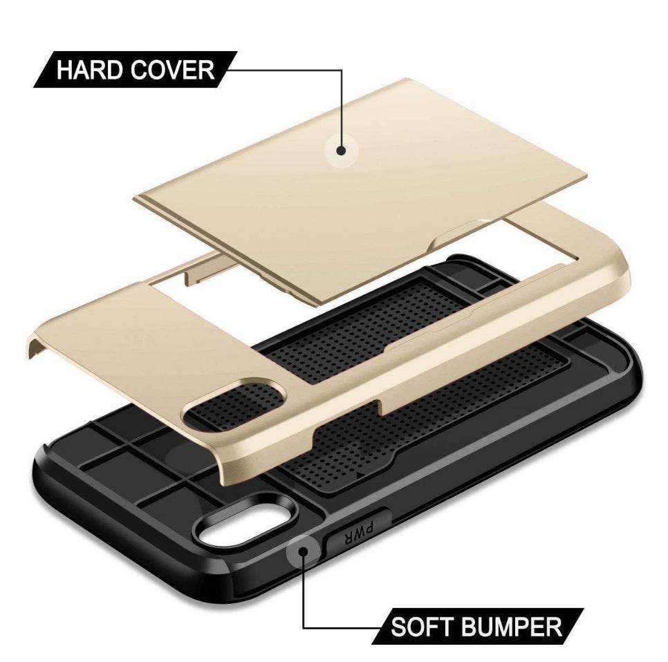 Card Shockproof Hybrid Wallet - Mubimart