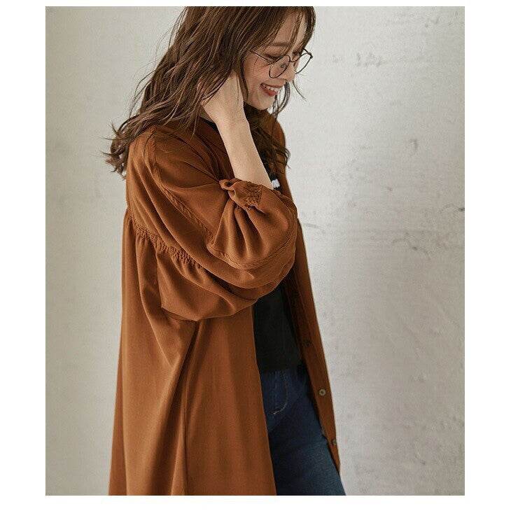 Women's Shirt Jacket Dress Women's Long Shirt Loose Long Shirt Dress - Mubimart