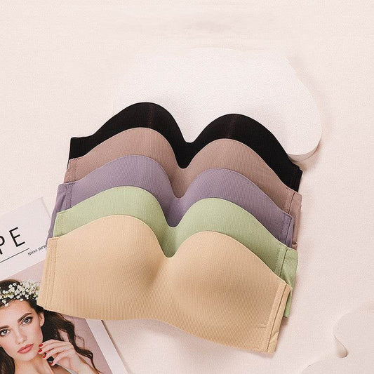 Summer Thin Seamless One Piece Bra Strapless Underwear - Mubimart