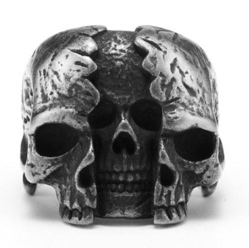 Personality Skull Men And Women Punk Ring Men - Mubimart