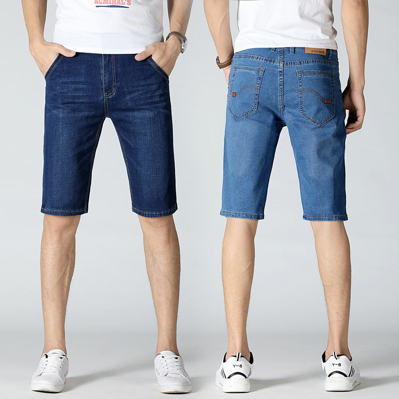 Stretch And Breathable Denim Shorts