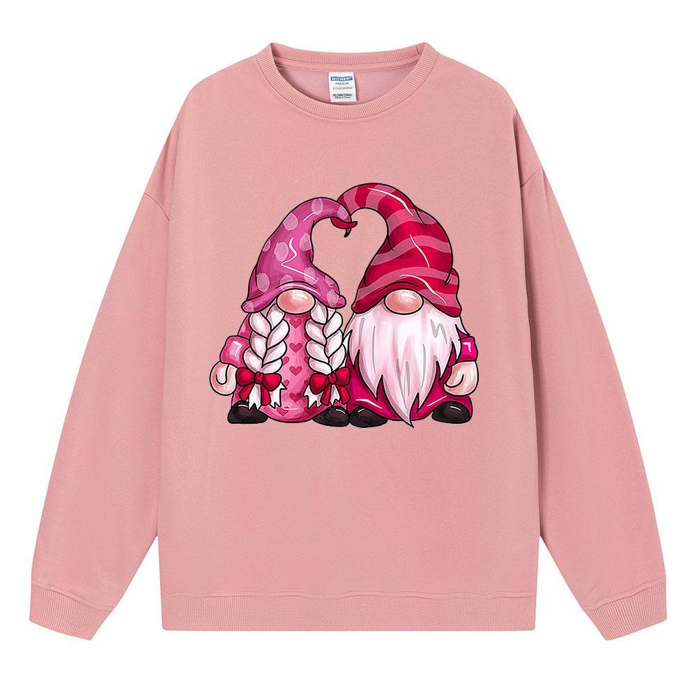 Casual Plus Size Crew Neck Pullover Sweatshirt Top - Mubimart