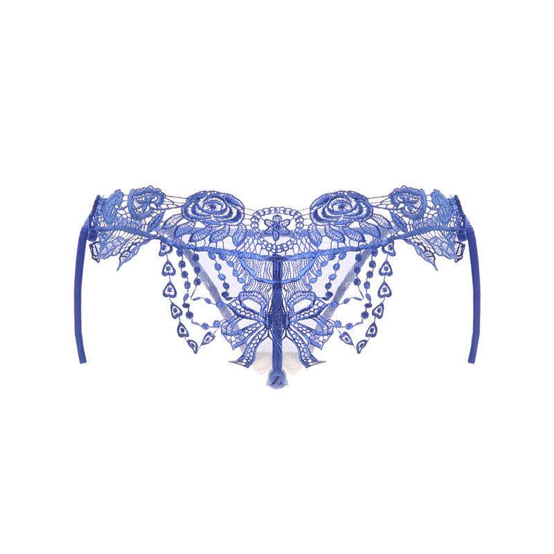 Erotic Lingerie Sexy Transparent Lace Large Size Panties - Mubimart