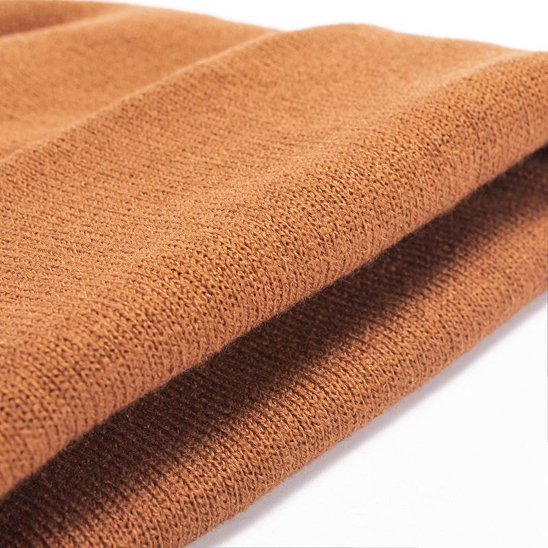 Light Board Knitted Hat Solid Color - Mubimart