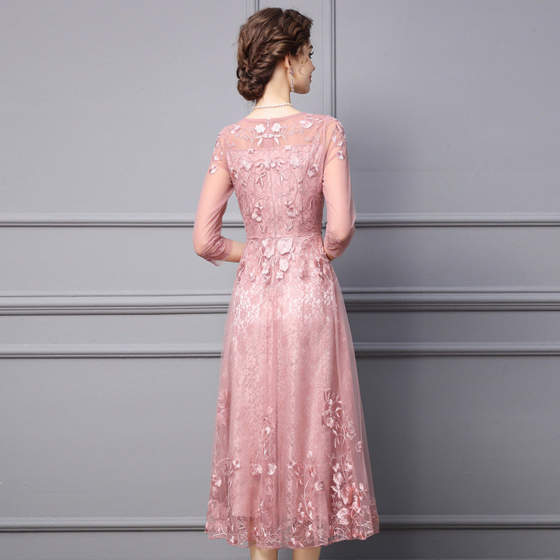 Formal Occasion Delicate Nailed Diamond Long Dress - Mubimart -  