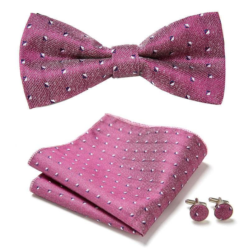 Three Piece Set Of Stylish Bow Ties - Mubimart
