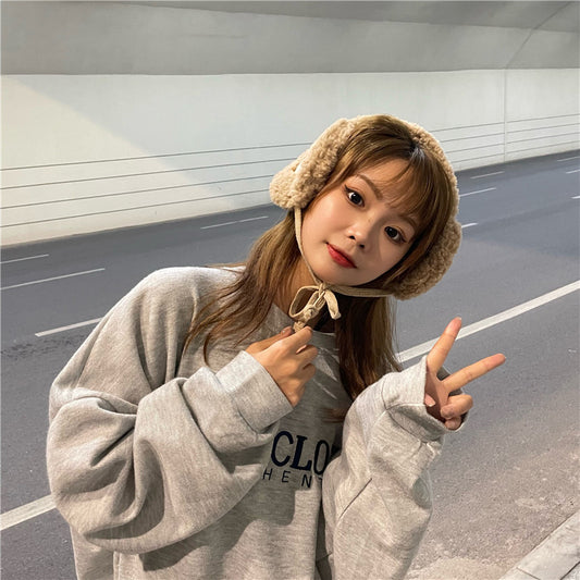 Warm Cute Bear Earmuffs New Antifreeze Protection Plush