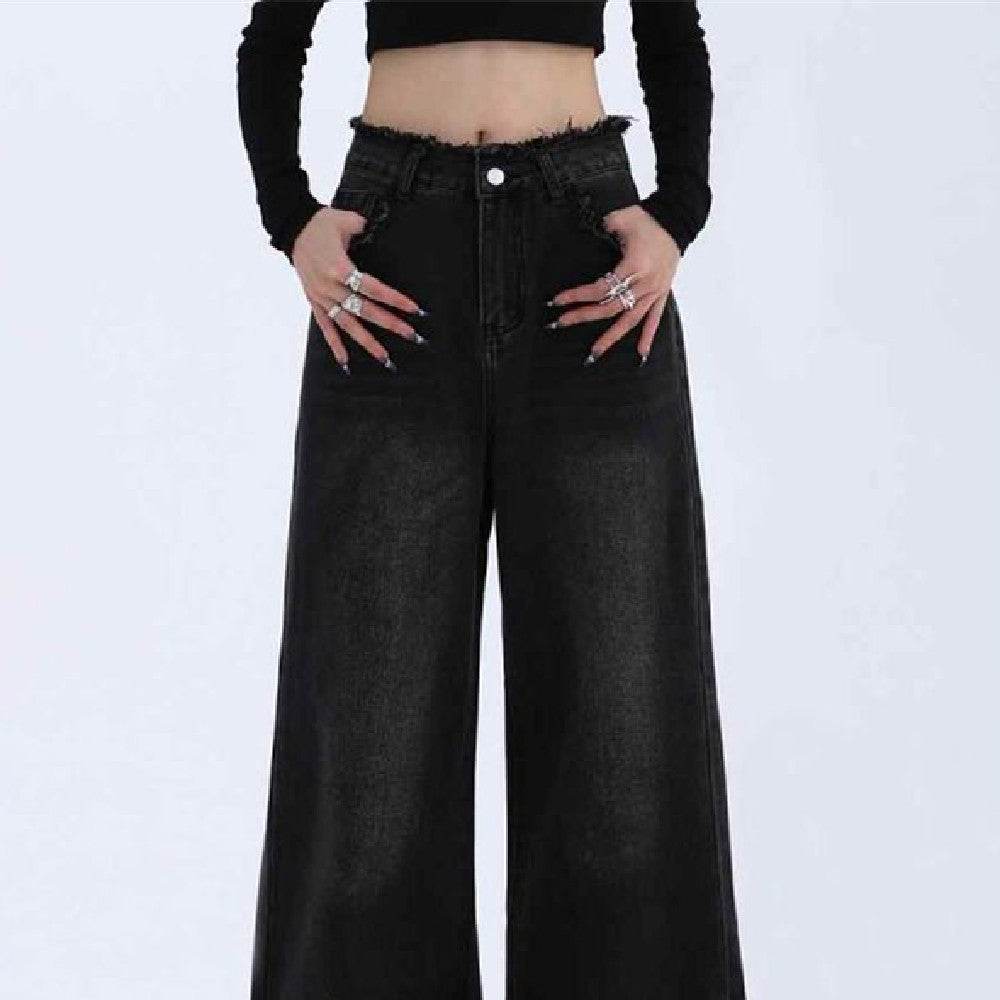 Fashion Loose Cool Wide-leg Jeans Women - Mubimart