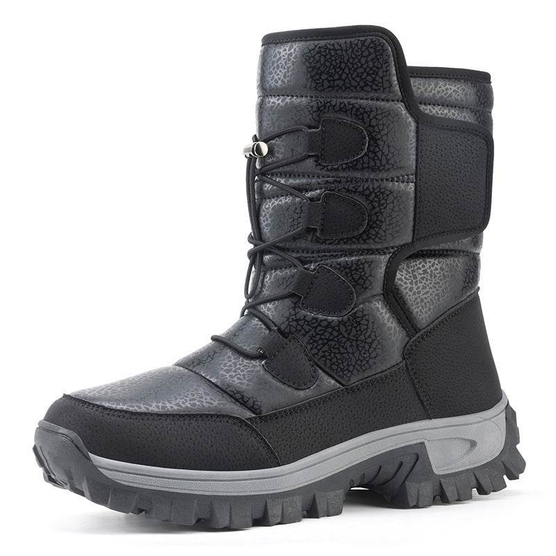 Men And Women Fleece-lined Warm Snow Boots - Mubimart