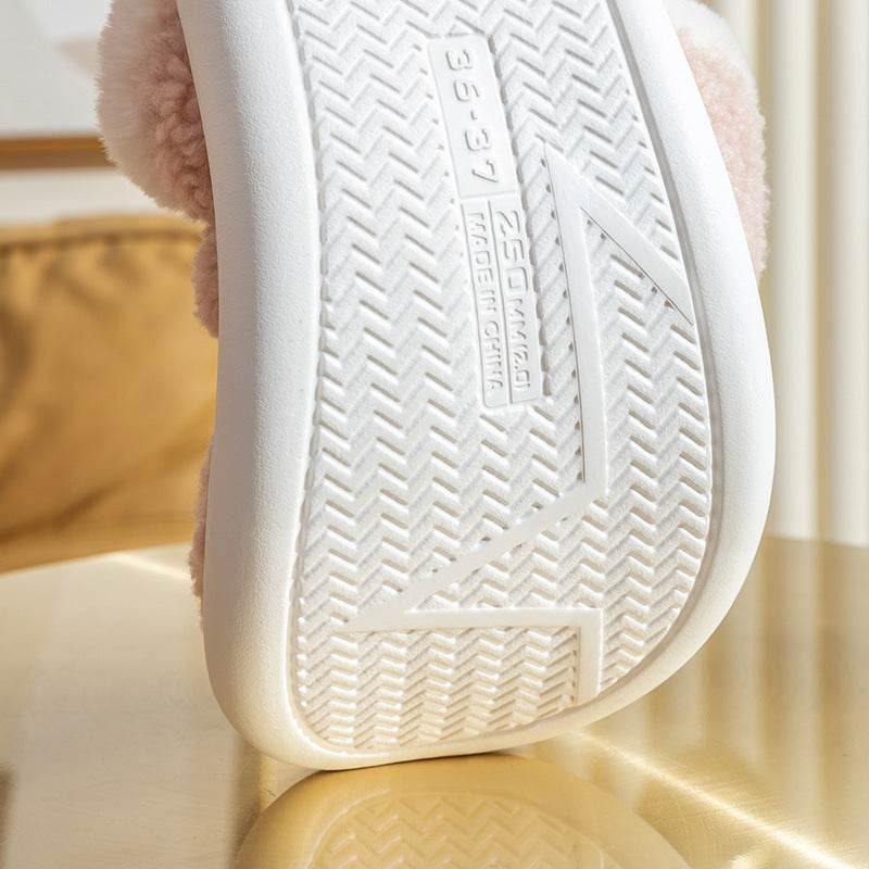 Christmas Shoes Winter Home Slippers Elk Soft Cozy Bedroom Slipper Slip On House Shoes - Mubimart