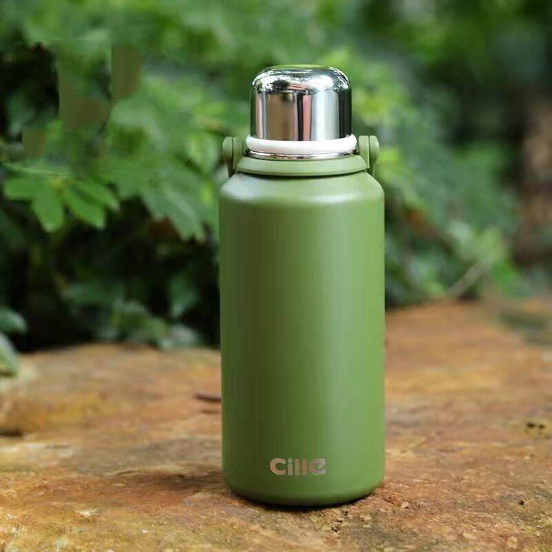 Stainless Steel Large Capacity Thermal Mug Travel Outdoor - Mubimart