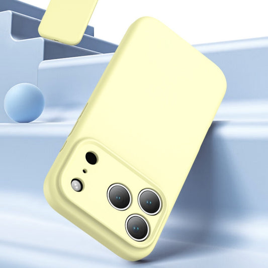 Simple Solid Color Liquid Silicone iPhone 17 Case – Shockproof & Anti-Fingerprint Cover