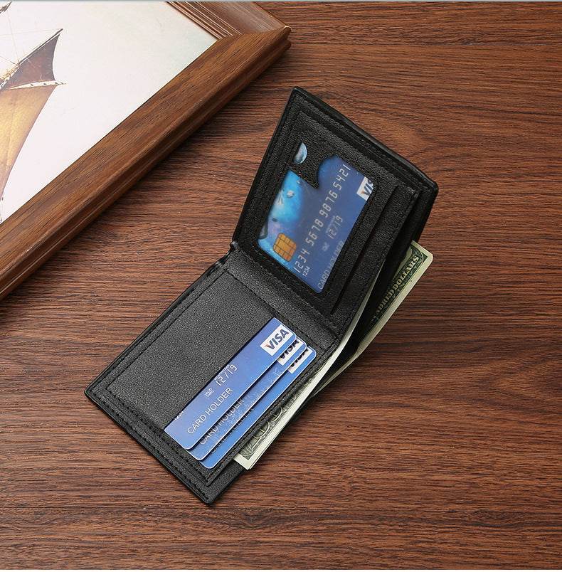 Snakeskin Pattern Men's Short Wallet - Mubimart