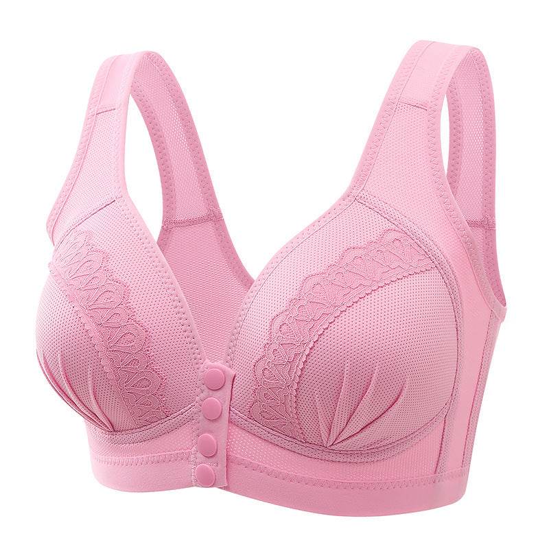 Bras For Women Front Closure Button Bra Wireless Bralette Push Up Brassiere Bra Tube Top Vest Underwear - Mubimart