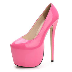 Women's Round Toe Platform High Heels