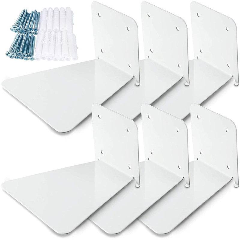 Iron Floating Shelf Invisible Wall-mounted Bookshelf - Mubimart