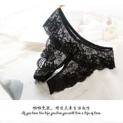 2 Pack Couple's Easy To Wear And Take Off Underwear T Back Female Regret Temptation Large Size 200kg Lace Massage - Mubimart -  