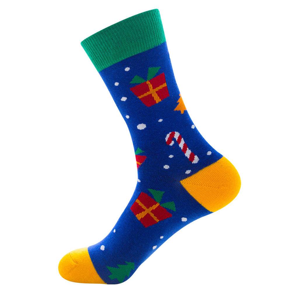 Christmas Socks Santa Claus Elk Socks Men - Mubimart