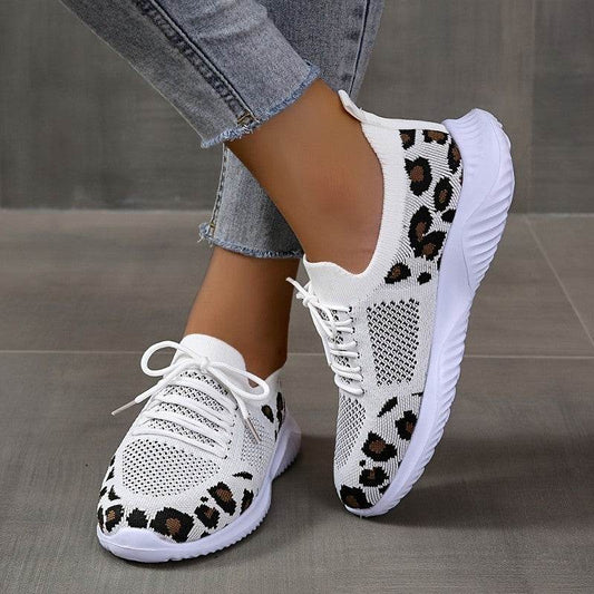 Women's Casual Sports Single-layer Shoes Flat Bottom Comfort Mesh - Mubimart