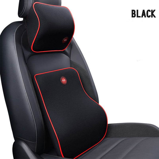Car Headrest Neck Protector Backrest Car Seat Pillow Lumbar Pillow Memory Foam - Mubimart