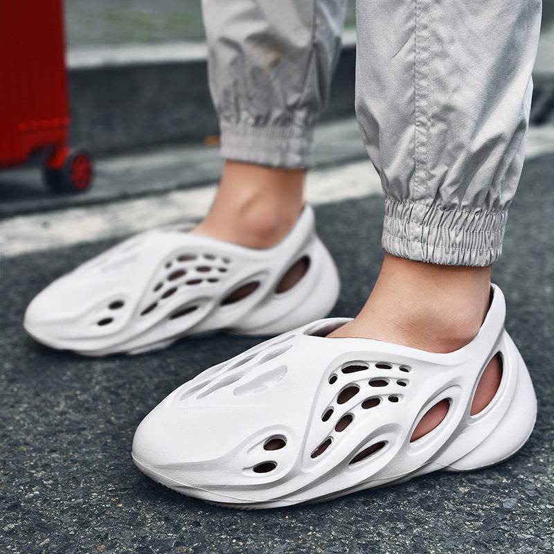 Non Slip Slides Slippers Clogs Closed-toe Garden Shoes Outdoor Sandals Beach Shoes - Mubimart