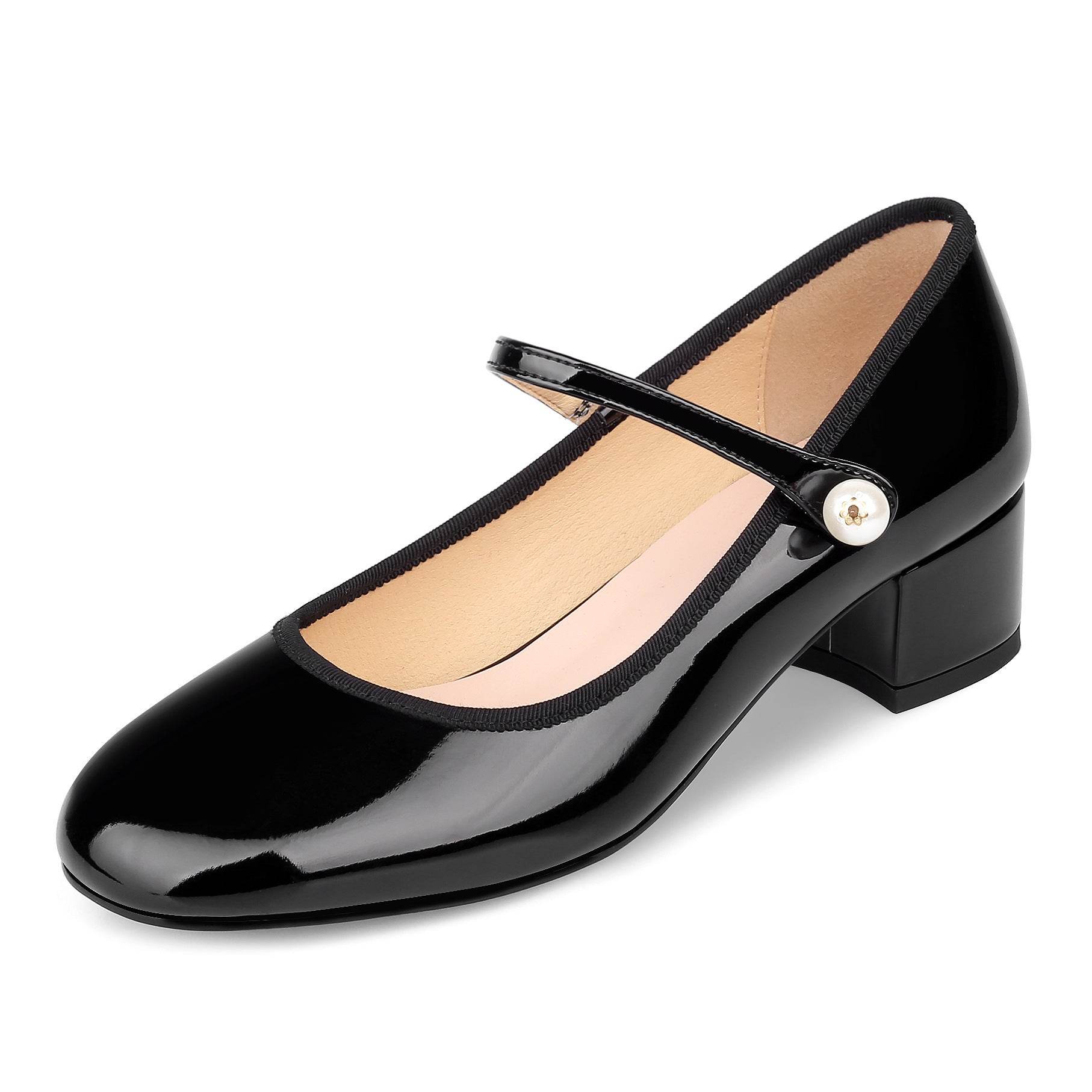 Princess Kitten Heels Round Head Women's Chunky Heel - Mubimart