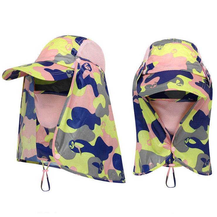 Custom-made Outdoor Hiking Sun Hats UV Protection Men's Fishing Riding Hats Sun Hats - Mubimart