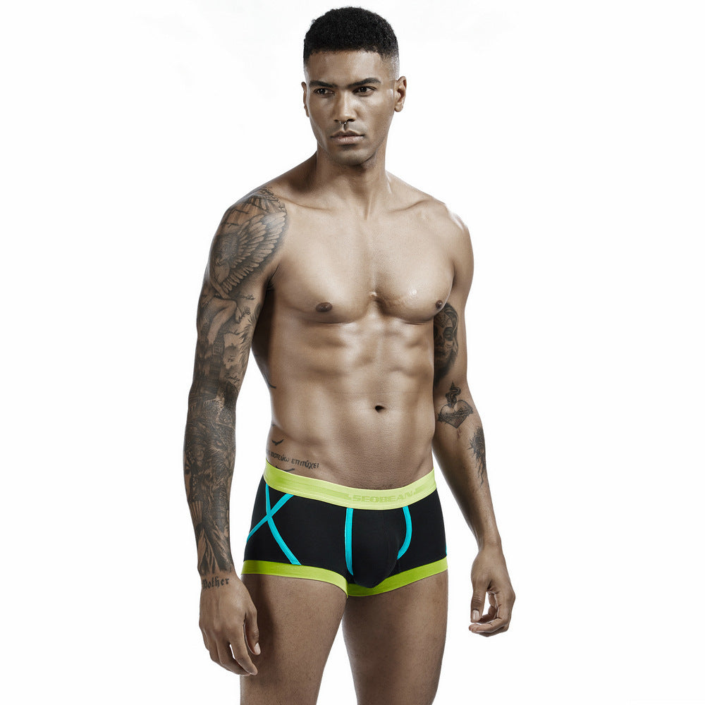 Men's Cotton Boxers Low Waist Panties