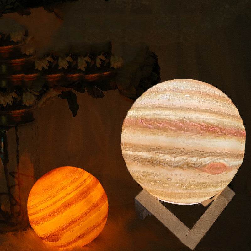 Night Light Moon Creative Table Lamp Led Bedside Lamp Jupiter Lamp - Mubimart