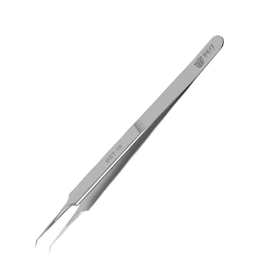 Flying Line Tweezers Stainless Steel 0.1mm Fine Tip Tweezers Lengthened And Hardened For Microscopy - Mubimart