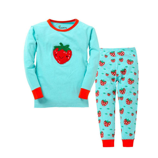 Cartoon Dinosaur Print Pajama Set - Mubimart