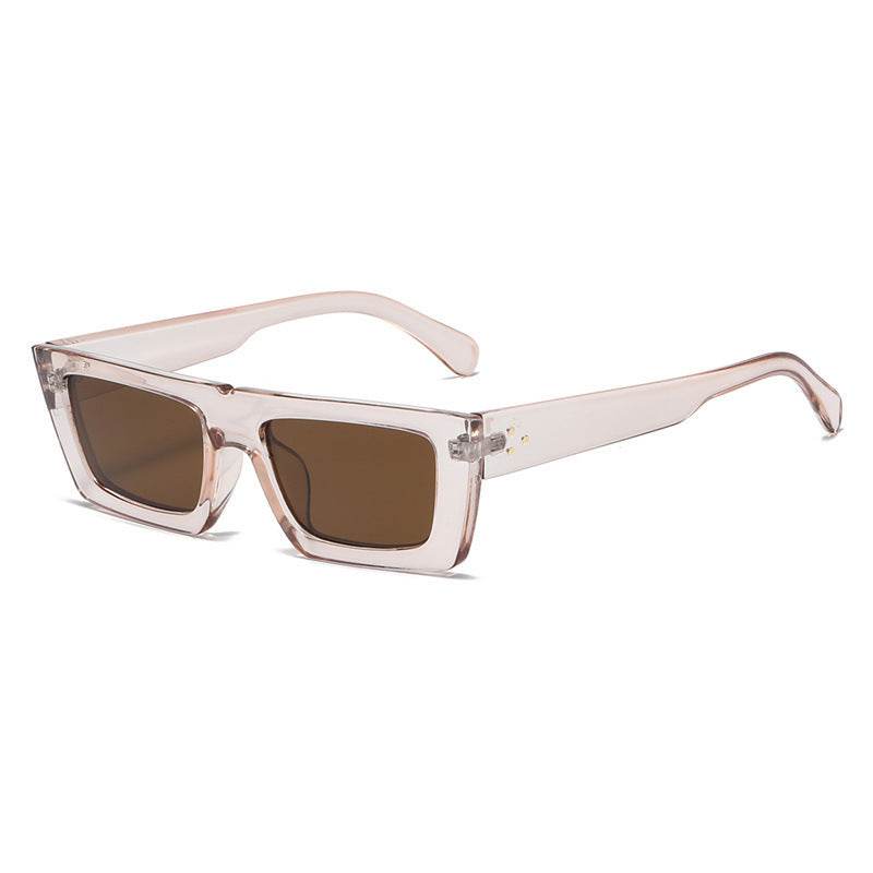Street Girl Retro Square Sunglasses Rectangle - Mubimart