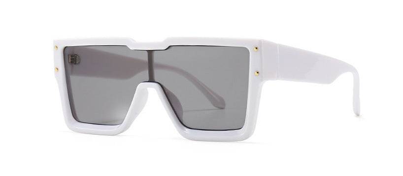 Oversized One Lens Square Sunglasses Fashion Men Women - Mubimart