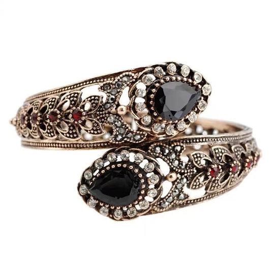 European And American Retro Alloy Gemstone Bracelet - Mubimart