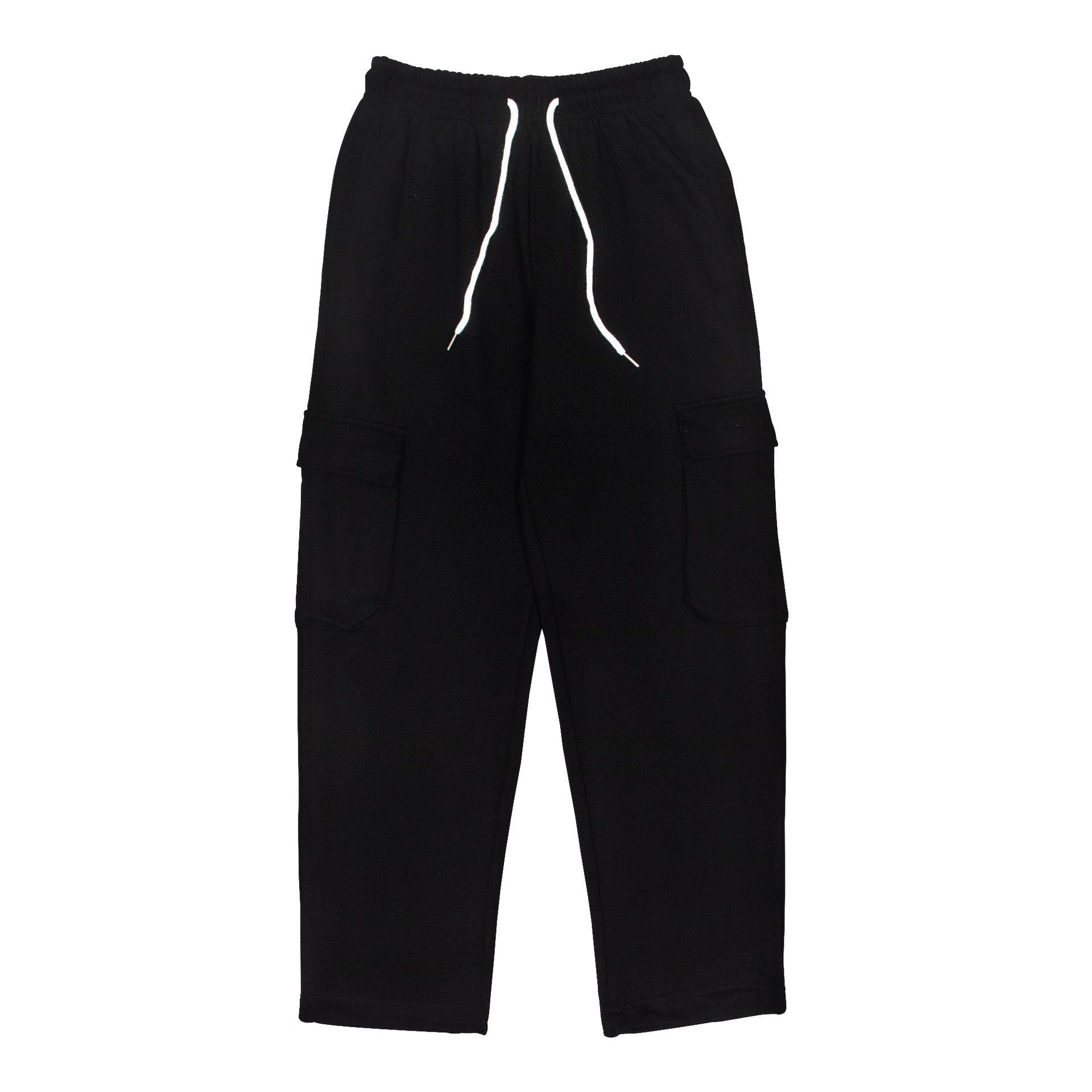 Men's Straight Loose Double Pocket Sweatpants - Mubimart