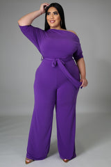 Women's Plus Size Jumpsuit Women's High Waist  Jumpsuit - Mubimart -  