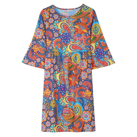 Elegant Print Sexy Slip Dress - Mubimart