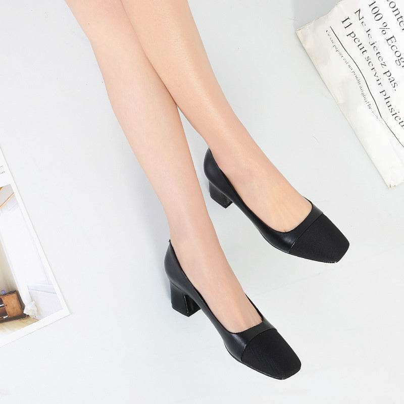 Professional Hotel Working Soft And Versatile Black Work Shoes - Mubimart